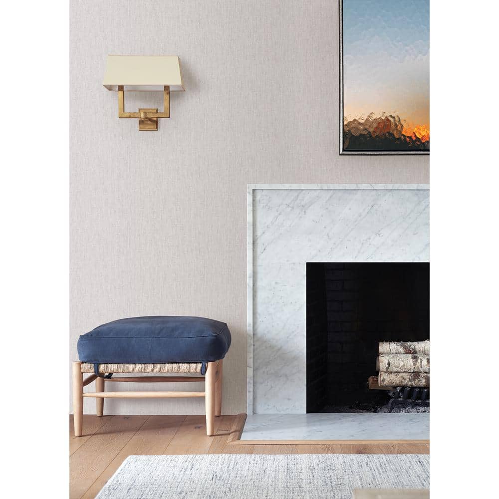 Deluc White and Light Grey Textured Vinyl Wallpaper