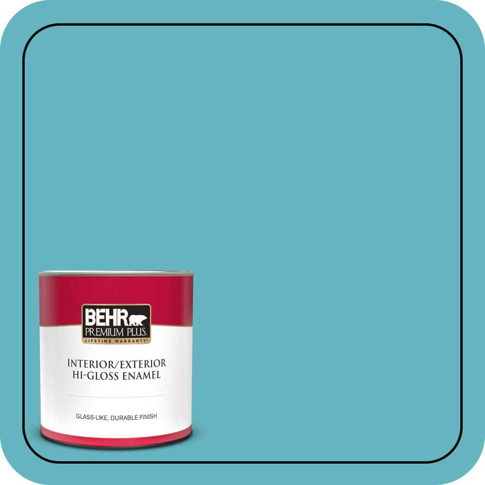 BEHR PREMIUM PLUS 1 qt. #MQ4-51 Adonis Hi-Gloss Enamel Interior ...