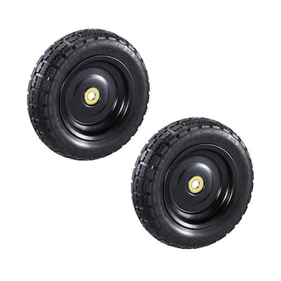 10 in. No Flat Replacement Tire for Gorilla Carts (2-Pack)
