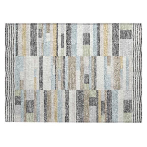 Chantille Machine Washable Indoor/Outdoor Abstract ACN2820 Gray 2 ft. x 3 ft. Accent Rug