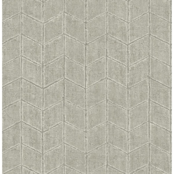 York Wallcoverings Cement Flatiron Geometric Metallic Non-pasted Non-Woven Paper Wallpaper