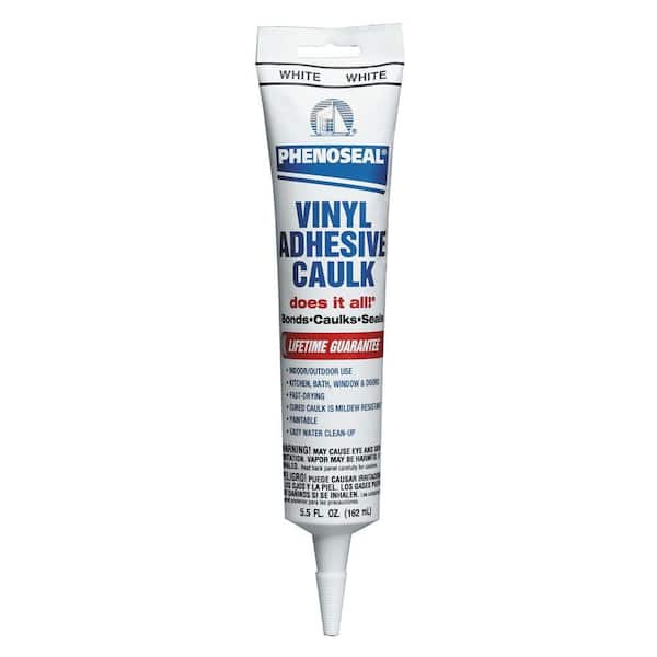 Phenoseal Does It All 5.5 oz. White Exterior/Interior Vinyl Adhesive Caulk