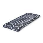 46.5 in. x 17.5 in. x 3 in. CushionGuard Midnight Trellis Deluxe Outdoor Bench Cushion