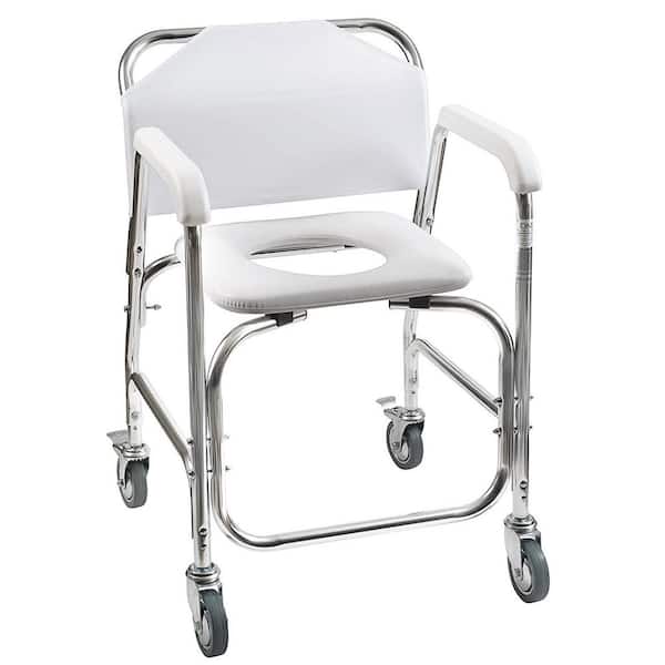 HealthSmart Chair Shower Transport White