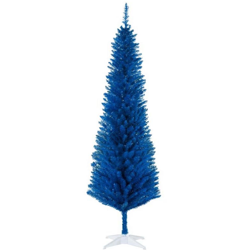 ブルーツリー。 JUJABU 70.8 in. H Holiday Blue Artificial Christmas Tree with