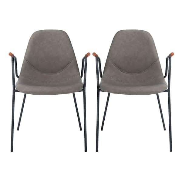 SAFAVIEH Tanner Ash/Black Dining Chair (Set of 2)