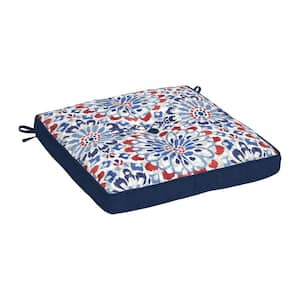 Plush PolyFill 20 x 20 in. Clark Blue Square Outdoor Seat Cushion