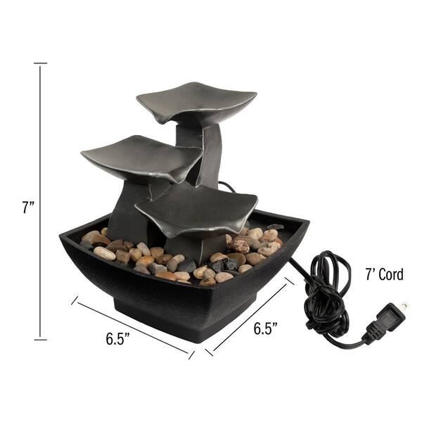 Jeco Cadono Metal Flower Tabletop Fountain - Walmart Supplies Jeco Cadono Metal Flower Tabletop Fountain - Walmart Supplies