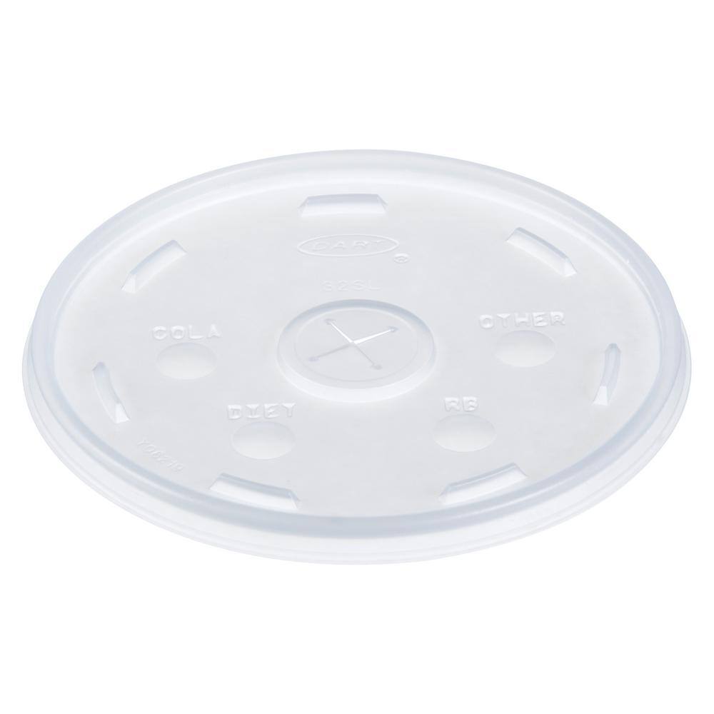 DART Translucent 500-Piece Plastic Lids for 12 oz. to 60 oz. Foam Cups,  Bowls and Containers Set DCC32SL - The Home Depot