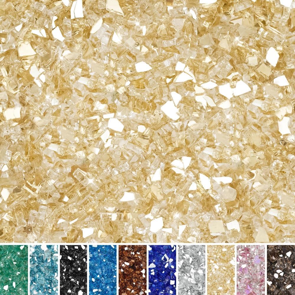 10 lb. 1/4 in. Fire Glass High Luster Gold Reflective price history on PriceWatchPro