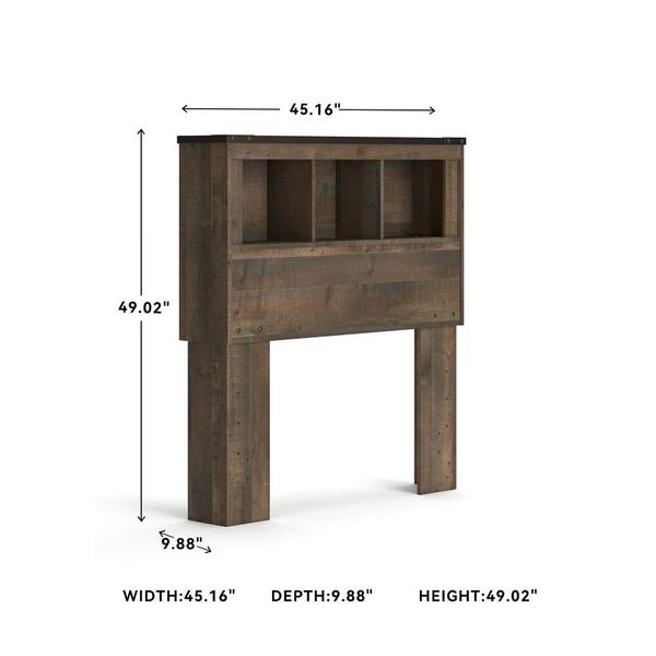 Signature DESIGN BY ASHLEY Trinell Brown Twin Storage Headboard