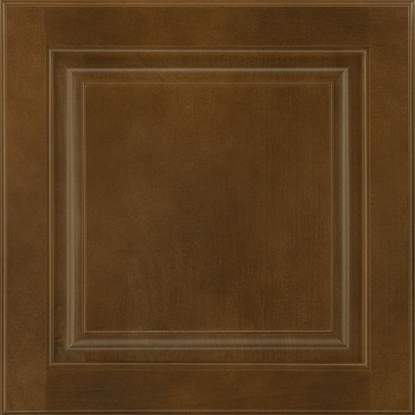 American Woodmark Portola 11 9/16-in. W x 3/4-in. D x 11 1/2-in. H in Maple Truffle Cabinet Door Sample