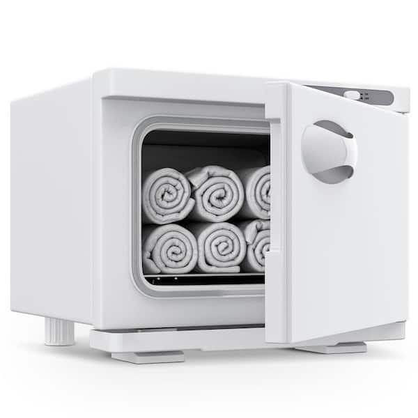 Electric Hot Towel Warmer Cabinet in White, 8L Capacity for Facials, Spa, Barbershop, Esthetician Use