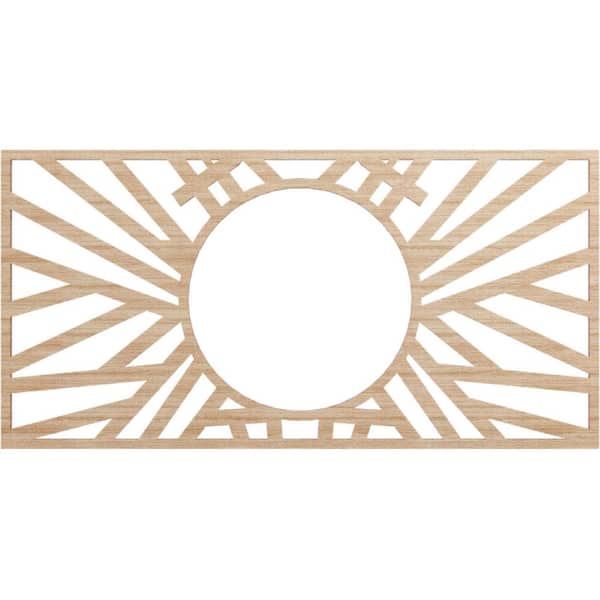 0.25 in. x 8.125 in. x 11 in. Wood Medallion Moulding
