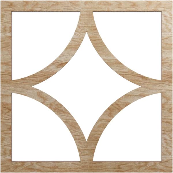 Ekena Millwork 0.375 in. x 11.5 in. x 18 in. Wood Medallion Moulding