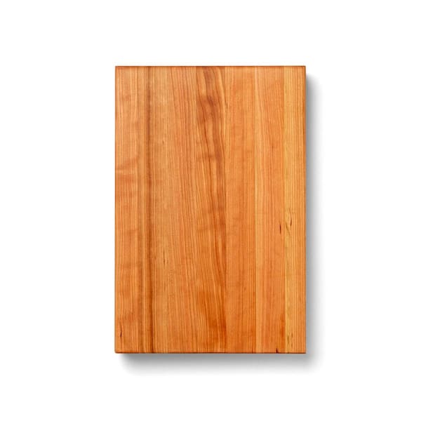 JOHN BOOS Block 18 in. x 12 in. Rectangular Cherry Wood Edge Grain Reversible Cutting Board