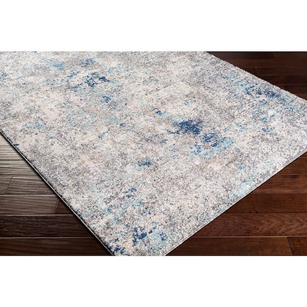 Andorra Medium Gray Abstract 5 ft. x 7 ft. Indoor Area Rug