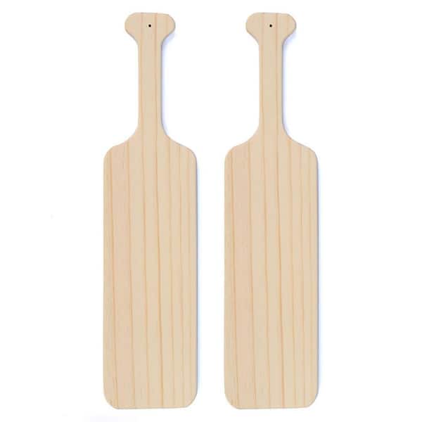 Angel Sar 22 in. Greek Fraternity Paddle, Unfinished Solid Pine Wood Paddles, Wooden Sorority Paddle for Arts Crafts (2-Pack)