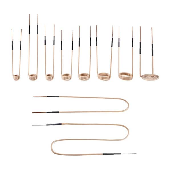 10-Piece Magnetic Induction Heater Coil, Inductor Heat Accessories Mini Heater Coil Kit w/ Flexibility and Long Lifespan