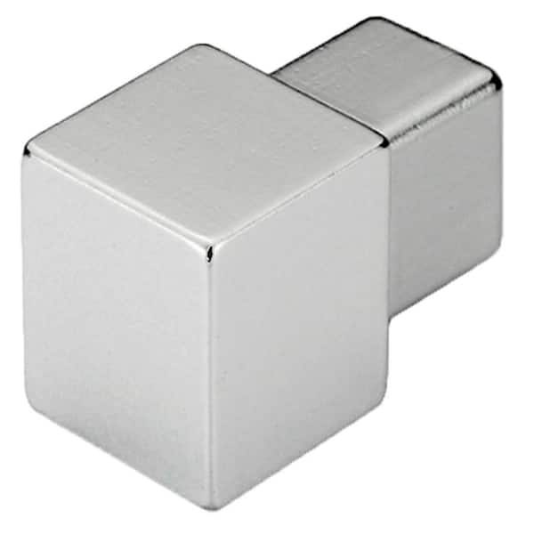 DURAL Duraplus 11/32 in. Rectangular Edge Int and Ext Crnr Brass Chrome Silver Molding and Transition Trim