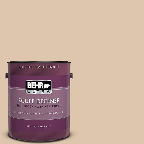 BEHR ULTRA 1 gal. #PPU3-08 Sienna Dust Extra Durable Eggshell Enamel Interior Paint & Primer