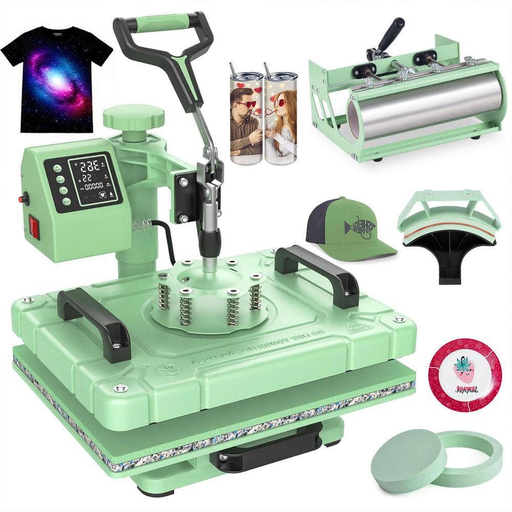 SEEUTEK 5 in 1 Heat Press Machine with 30oz. Tumbler Press, 12 in