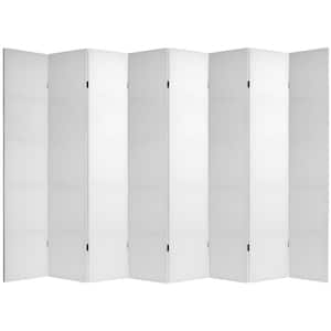 7 ft. White Do It Yourself Canvas 8-Panel Room Divider