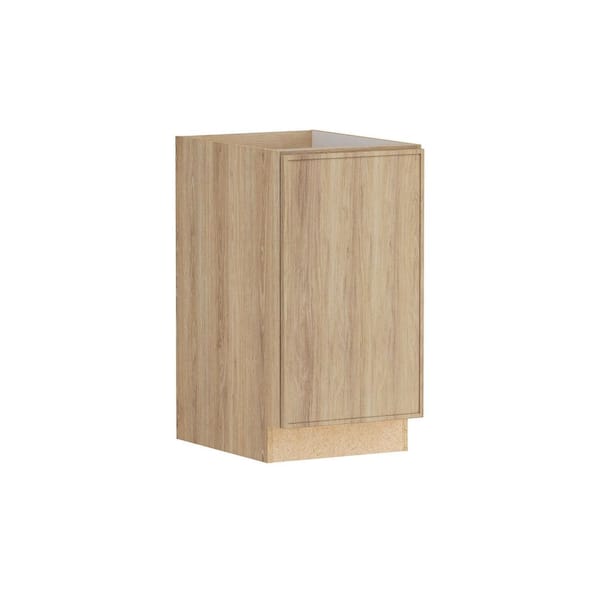 Designer Series Renly 18 in. W x 24 in. D x 34.5 in. H Assembled Slim Shaker Full Door Height Base Cabinet in Sandstone