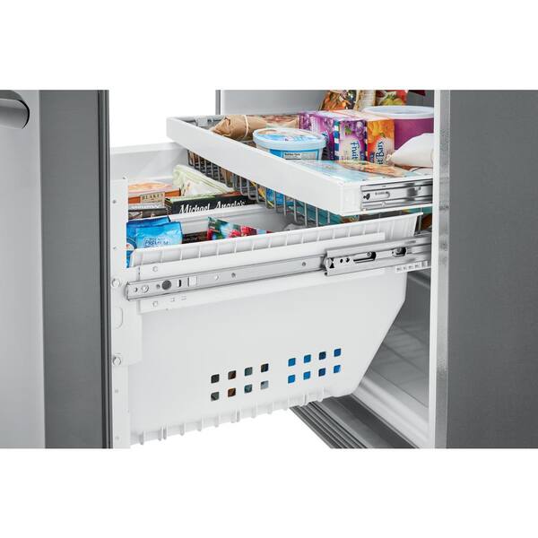 Frigidaire Gallery 26 8 Cu Ft French Door Refrigerator In Smudge Proof Stainless Steel Fghb2868tf The Home Depot