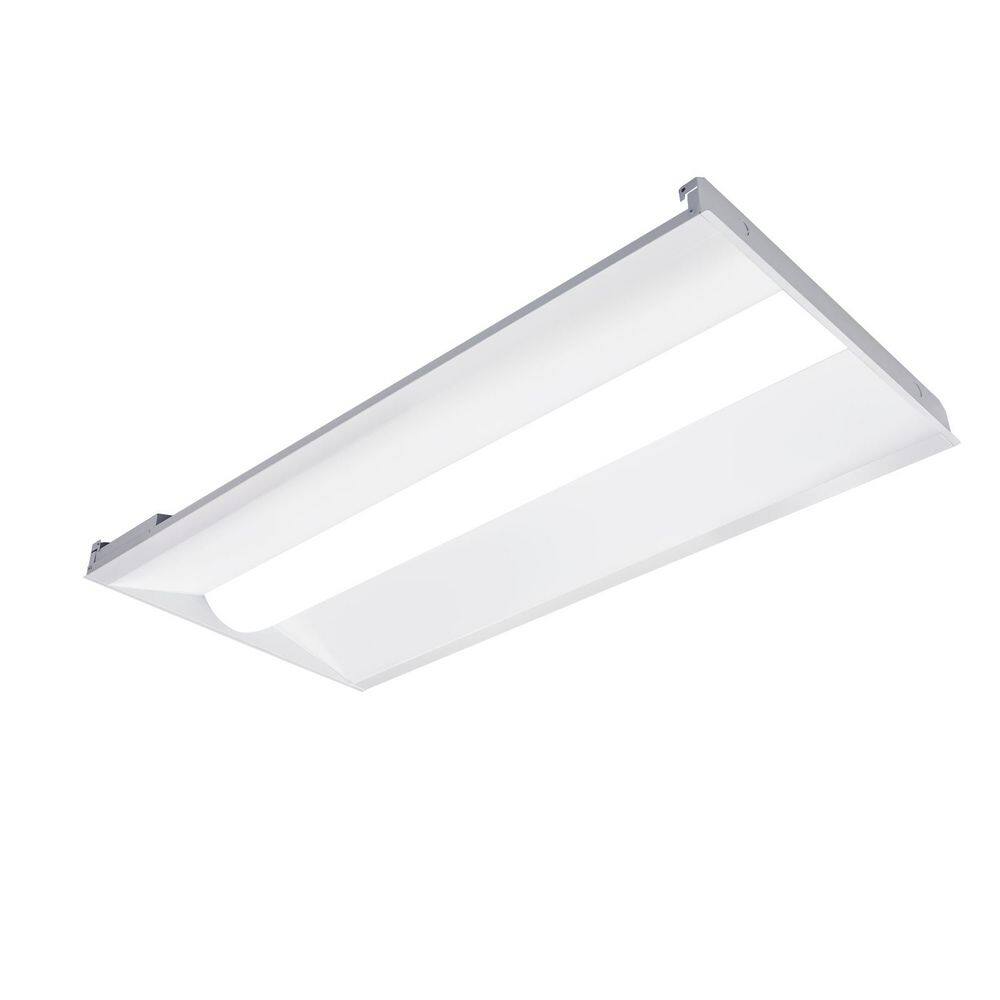 2 ft. x 4 ft. 120W Equivalent White Dimmable 3500K-4000K-5000K Integrated LED Troffer Light, up to 5625-Lumens, UL price history on PriceWatchPro