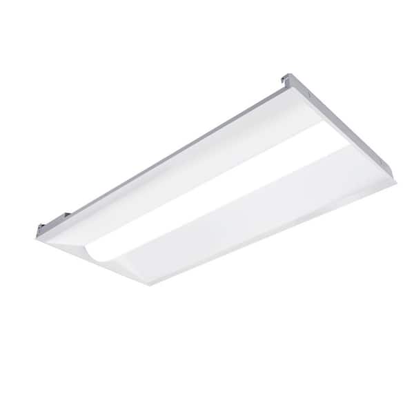 2 ft. x 4 ft. 120W Equivalent White Dimmable 3500K-4000K-5000K Integrated LED Troffer Light, up to 5625-Lumens, UL