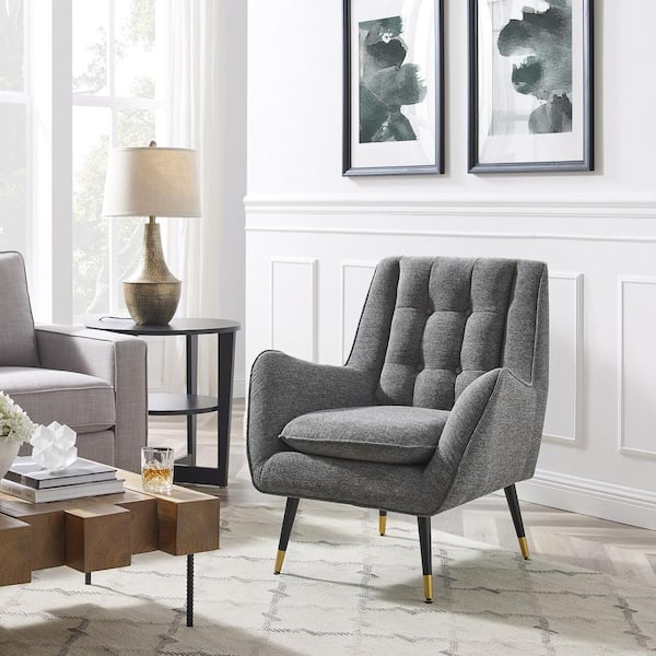 dark gray living room chair