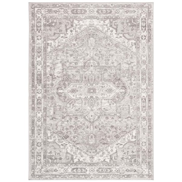 SAFAVIEH Brentwood Cream/Gray 5 ft. x 8 ft. Area Rug BNT852B-5 - The ...