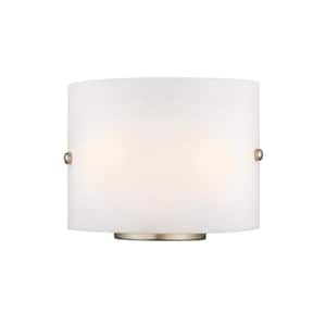 Wall Sconces 2 Light Brushed Nickel Wall Sconce