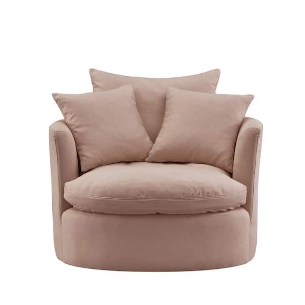 Shabby Chic Yaritza Pink Swivel Accent Chairs Upholstered Linen Sac215 03pk Hd The Home Depot Shabby Chic Yaritza Pink Swivel Accent, Shabby Chic Armchair