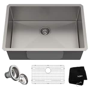 Standart PRO Undermount Stainless Steel 28 in. Single Bowl Kitchen Sink