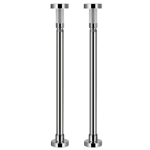2-Pack 19.7 in. - 31.5 in. H x 2.7 in. W x 2.7 in. D Adjustable Stainless Steel Undermount Sink Bracket Sink Support Leg