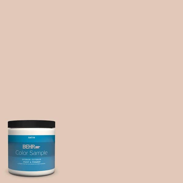 BEHR PREMIUM PLUS 8 oz. #S190-2 Sand Dance Satin Enamel Interior/Exterior Paint & Primer Color Sample