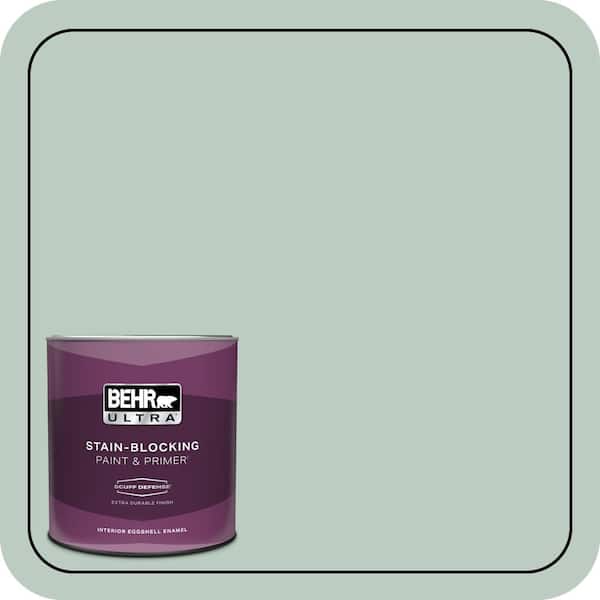 BEHR ULTRA 1 qt. #QE-42 Antiqued Aqua Extra Durable Eggshell Enamel Interior Paint & Primer