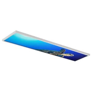 Ocean 008 1 ft. x 4 ft. Flexible Decorative Light Diffuser Panels Ocean for Classrooms and Offices