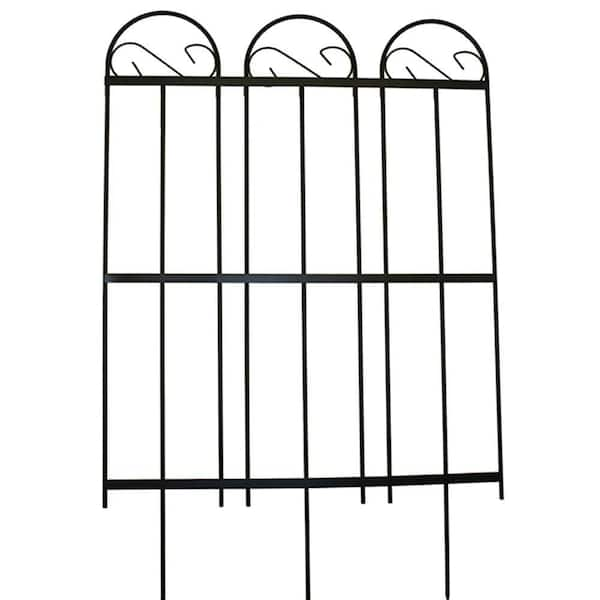 Gilbert & Bennett Yorkshire 39 in. Steel Garden Fence