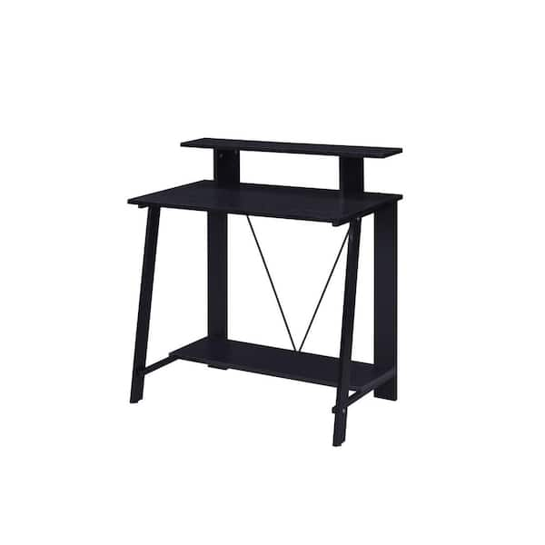 maocao hoom 32 in. Black Wood Rectangular Simple Computer Desk