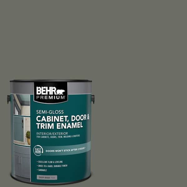 BEHR PREMIUM 1 gal. #N380-6 Bonsai Trunk Semi-Gloss Enamel Interior/Exterior Cabinet, Door & Trim Paint