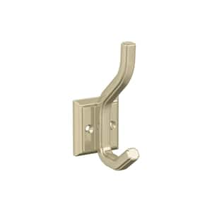 Aliso 4-1/2 in. L Golden Champagne Double Prong Wall Hook