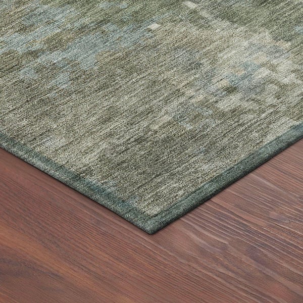 Chantille Machine Washable Indoor/Outdoor Abstract ACN2361 Fern 5 ft. x 7 ft. 6 in. Area Rug