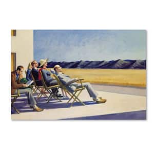 22 in. x 32 in. People in Sun by Edward Hopper Hidden Frame