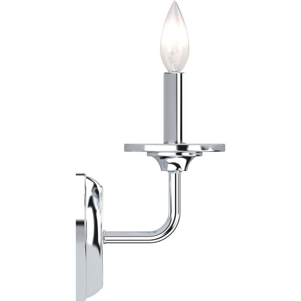 Polished Nickel 9" Dimmable Vanity Wall Sconce