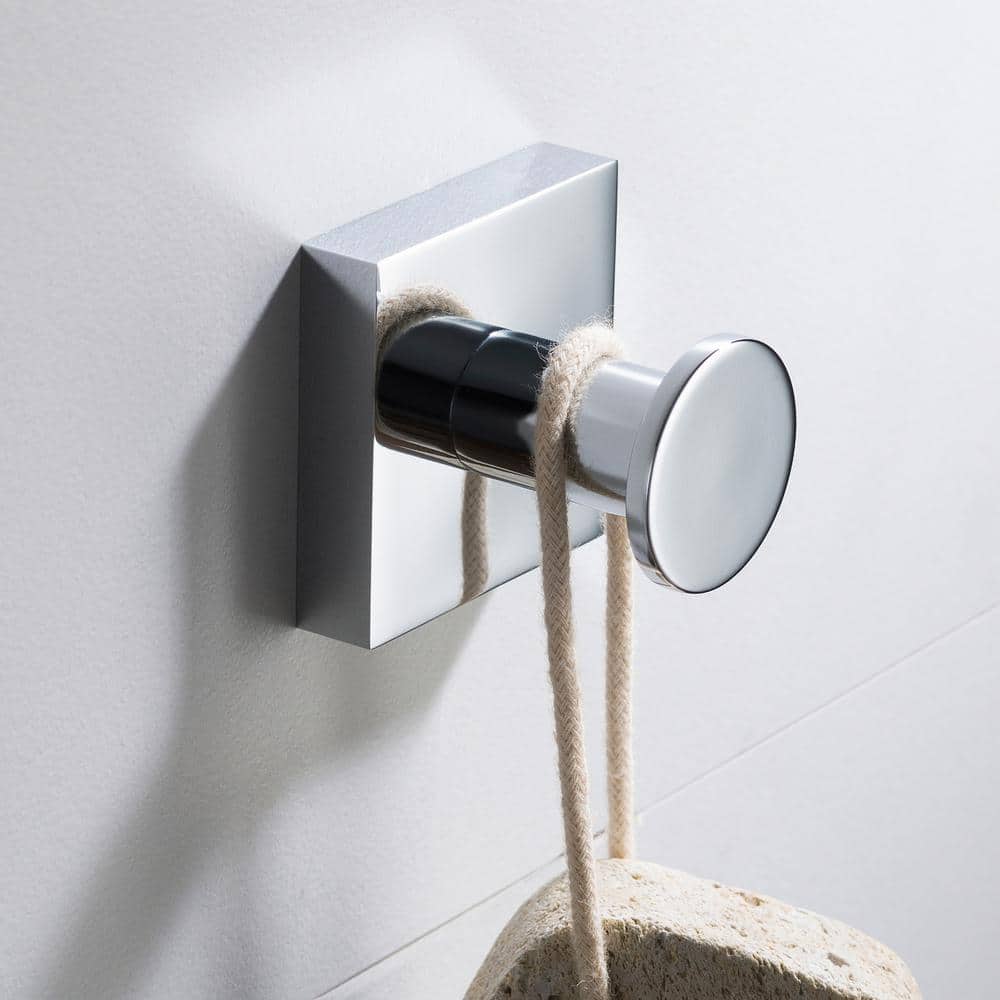 Ventus Chrome Wall Mounted Single Towel Hook