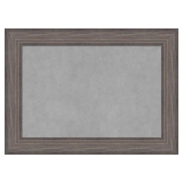 Amanti Art Country Barnwood 29 in. x 21 in. Framed Magnetic Board