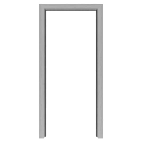 WEGATE Gray Interior Door Jamb Frame Kit Suitable 80 in. x 24 in. up to 84 in. x 36 in. Size Door Slab MDF Sliding Barn Door HK